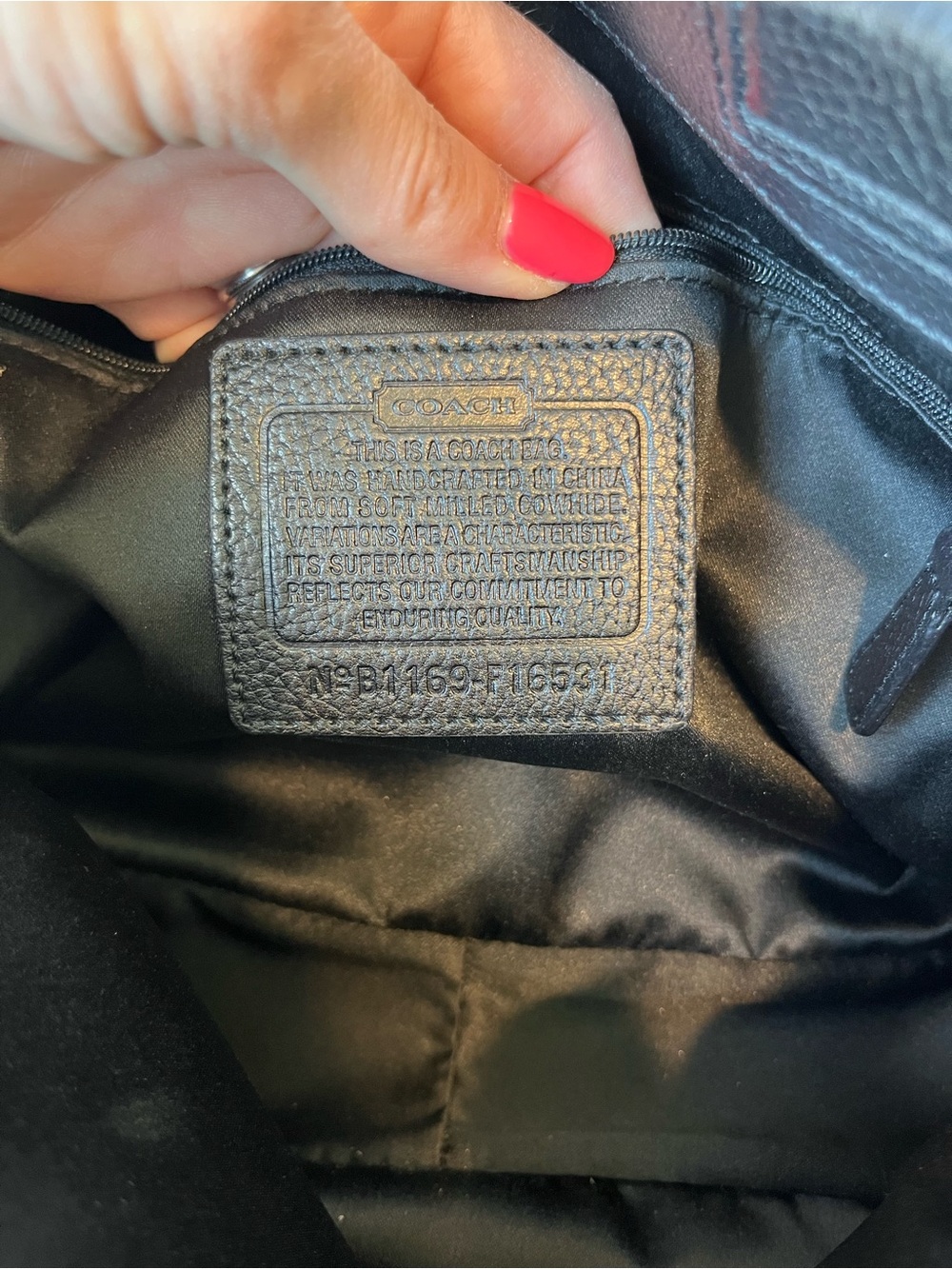 Vintage Coach Penelope Black Leather Shoulder Bag - Picture 4 of 15